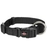 Trixie Halsband Hond Premium Zwart 30-45X1,5 CM