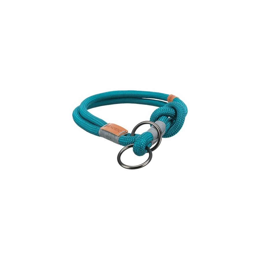 Trixie Halsband Hond Be Nordic Halfslip Petrol / Lichtgrijs 40X0,8 CM
