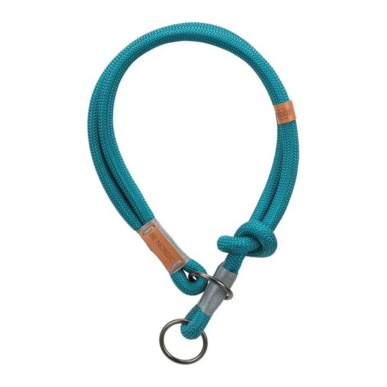 Trixie Halsband Hond Be Nordic Halfslip Petrol / Lichtgrijs 40X0,8 CM