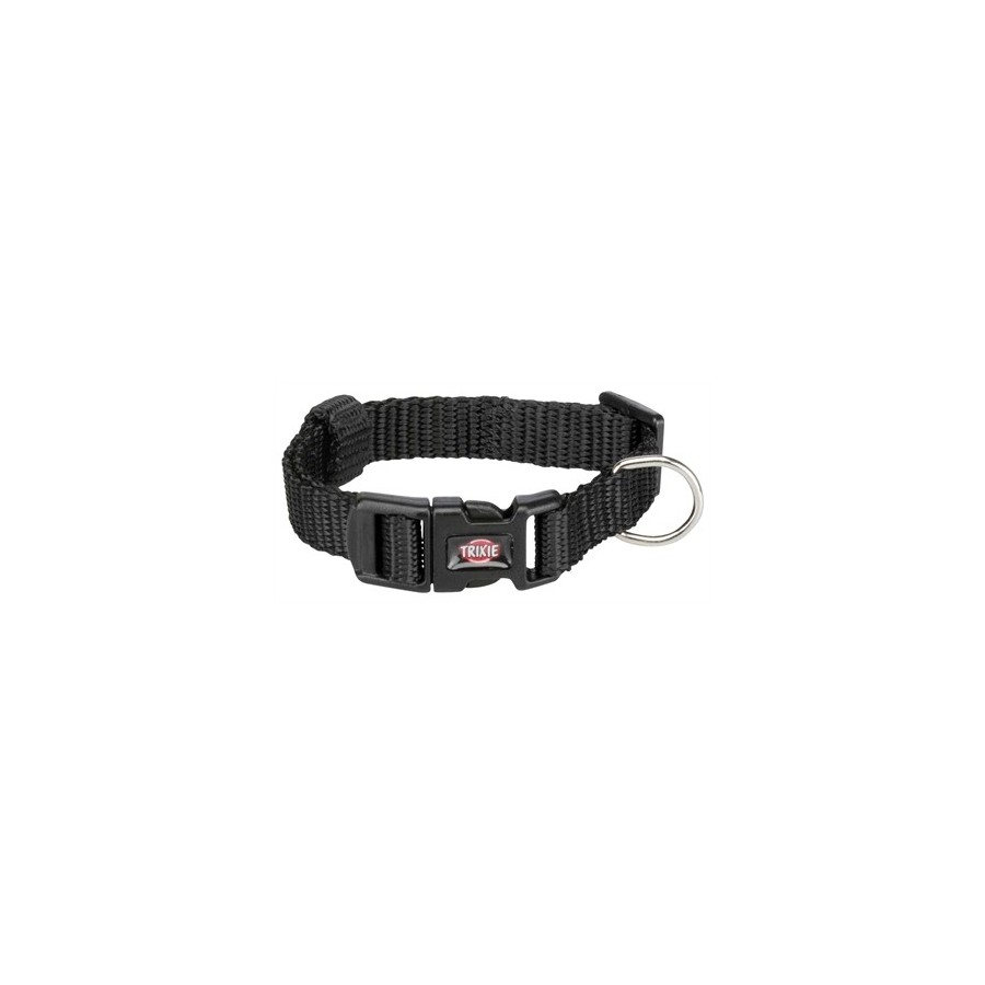 Trixie Halsband Hond Premium Zwart 15-25X1CM