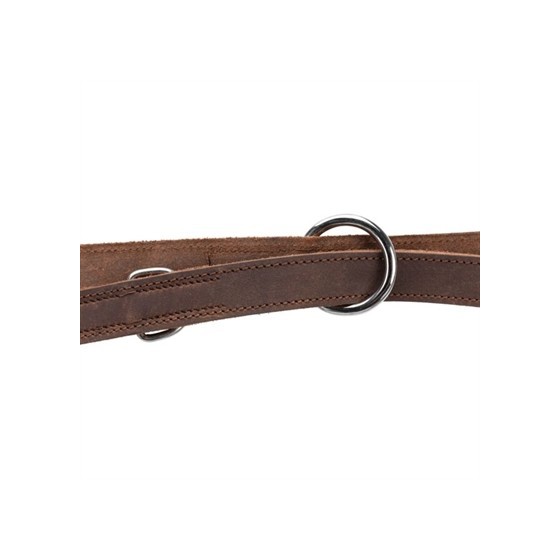 Trixie Hondenriem Rustic Verstelbaar Vetleer Donkerbruin 200X2 CM