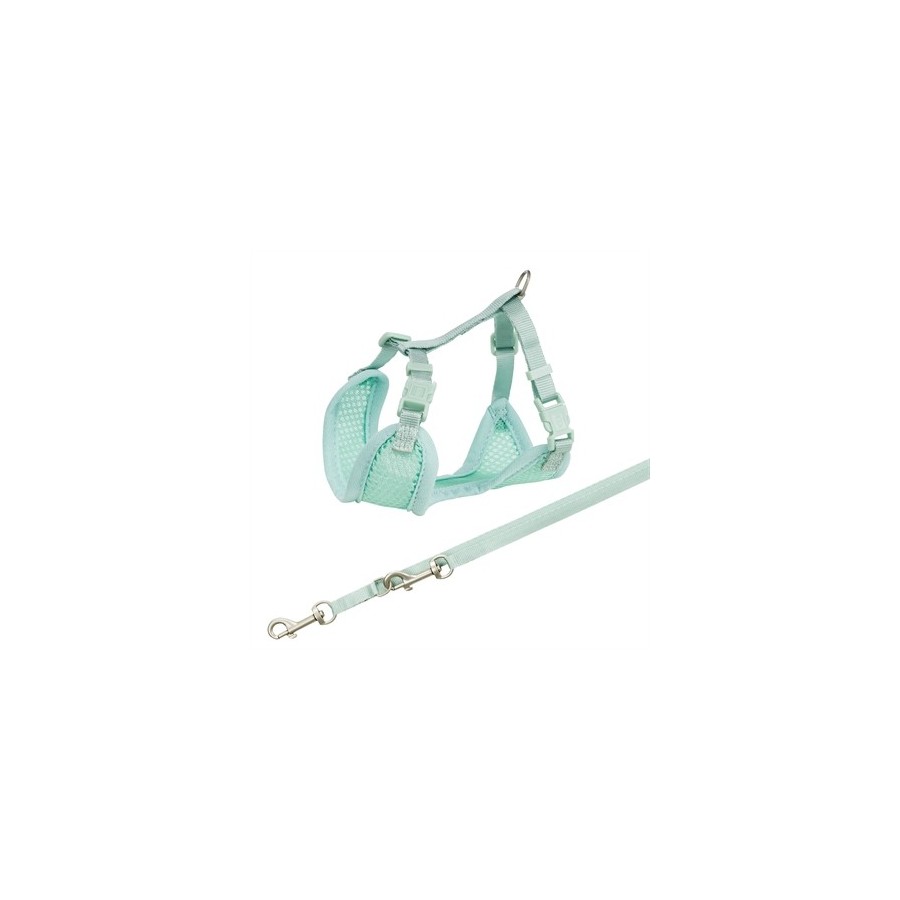 Trixie Junior Puppytuig Soft Met Riem Mintgroen 26-34X1 CM  / 2 MTR