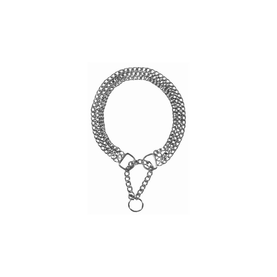 Trixie - Halsband Hond Half-Slip Ketting Met 3 Rijen. 55x0,25cm