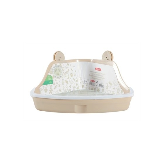 Zolux Hoektoilet Knaagdier Beige 32X25X15 CM
