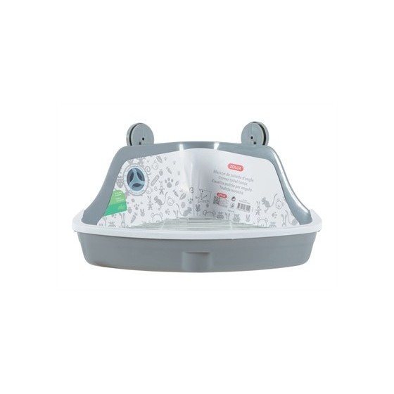 Zolux Hoektoilet Knaagdier Grijs 32X25X15 CM