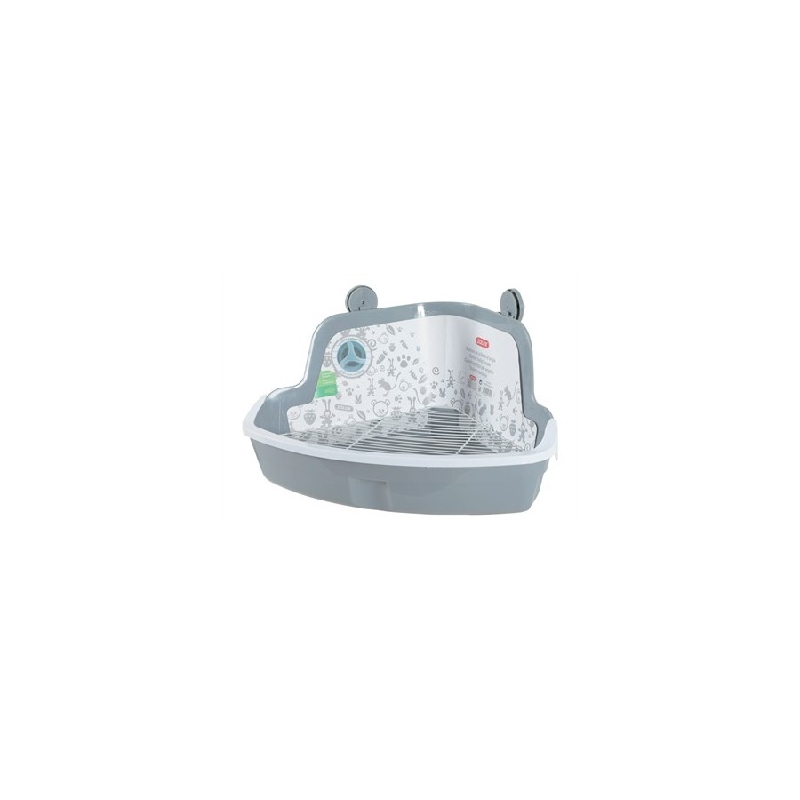 Zolux Hoektoilet Knaagdier Grijs 41,5x31x20,5cm