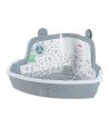 Zolux Hoektoilet Knaagdier Grijs 41,5x31x20,5cm