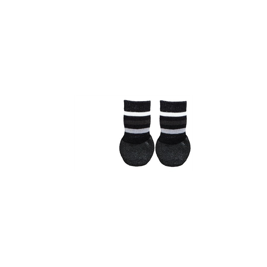 Trixie Hondensokken Anti-Slip Met Rubberlaag Rondom Zwart S-M 2 ST