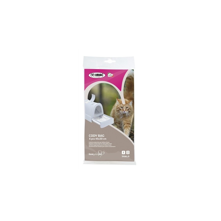 Imac Kattenbakzak Cody Voor Kattenbak Zuma / 50X36X10 Cm 45X30 CM 6 ST
