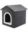 Trixie - Hondenmand / Kattenmand Huis Livia Grijs / Wit, 38x41x44cm