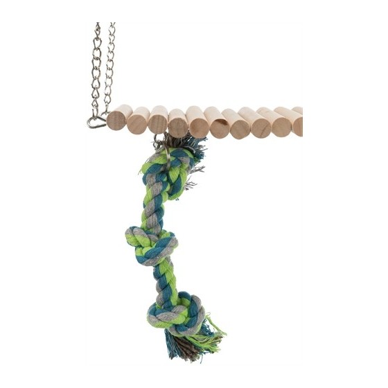 Trixie Hangbrug Hout Met Flos Speelgoed 30X17X9 CM
