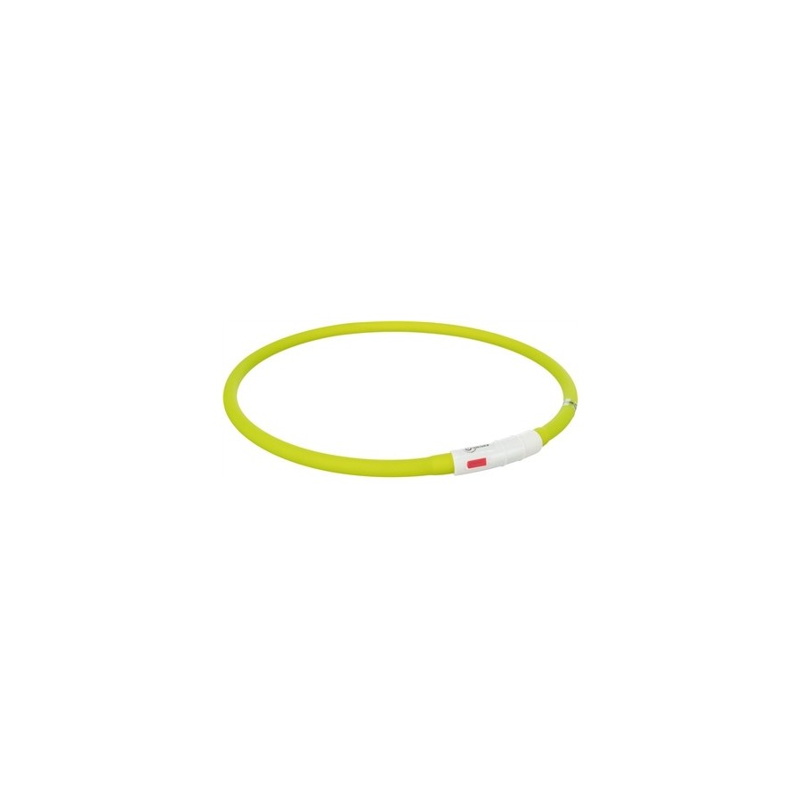 Trixie Lichtgevende Halsband Hond Usb Siliconen Oplaadbaar Groen 70X1 CM