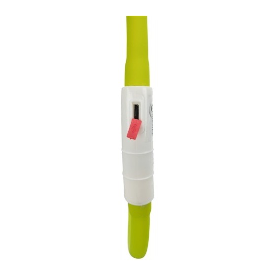 Trixie Lichtgevende Halsband Hond Usb Siliconen Oplaadbaar Groen 70X1 CM