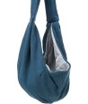 Trixie Draagtas Buikdrager Sling Blauw / Grijs 22X20X60 CM
