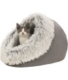 Trixie Kattenmand Iglo Harvey Grijs / Wit-Zwart 41X35X26 CM