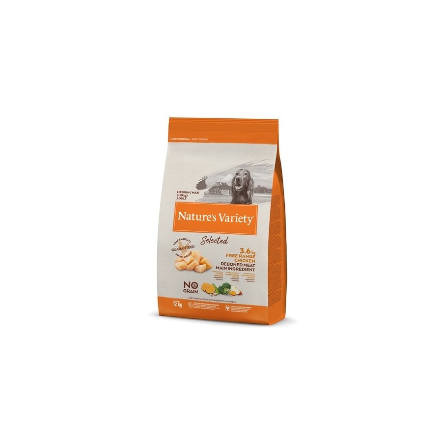 Natures Variety - Selected Adult Medium Free Range Chicken 12kg