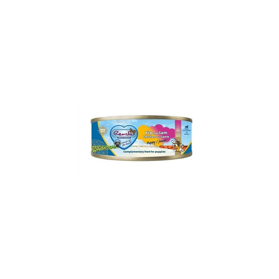 Renske - Verse Kip & Lam, Pup / Junior. 24 stuks a 95gr