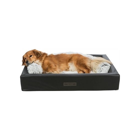 Trixie Vital Hondenmand Remo Kunstleer Orthopedisch Zwart 90X70 CM