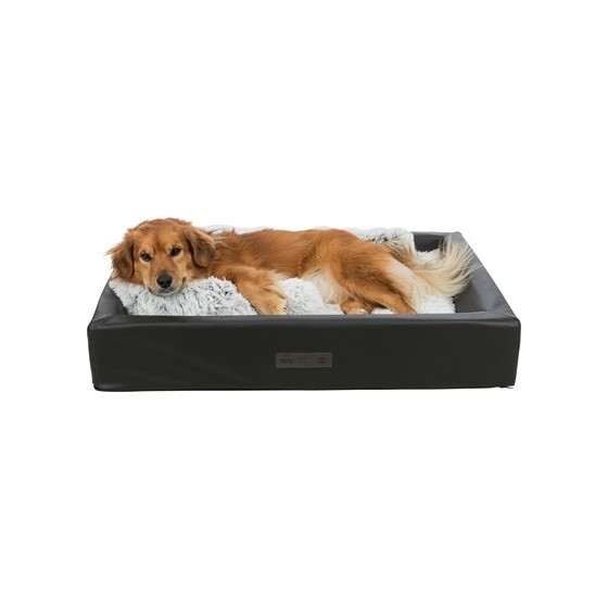 Trixie Vital Hondenmand Remo Kunstleer Orthopedisch Zwart 90X70 CM