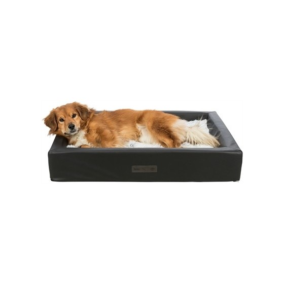 Trixie Vital Hondenmand Remo Kunstleer Orthopedisch Zwart 90X70 CM