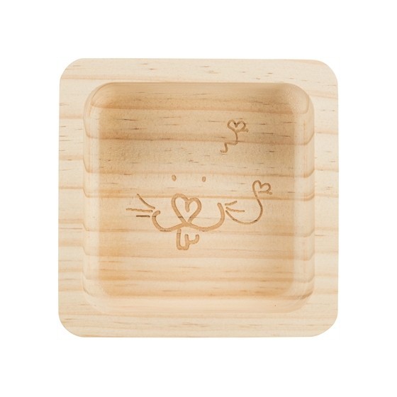 Trixie Voerbak Hout Cavia / Chinchilla 11X11 CM 190 ML 4 ST