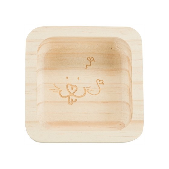 Trixie Voerbak Hout Muis / Hamster 8X8 CM 60 ML 4ST