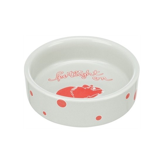 Trixie - Voerbak / Waterbak Keramiek Spotlight Hamster Assorti, 8cm 4st