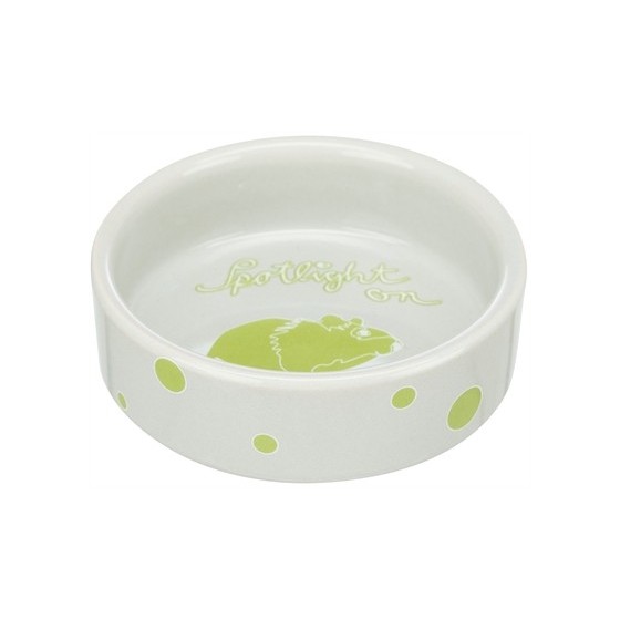 Trixie - Voerbak / Waterbak Keramiek Spotlight Hamster Assorti, 8cm 4st