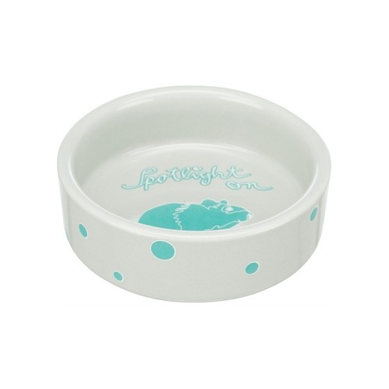 Trixie - Voerbak / Waterbak Keramiek Spotlight Hamster Assorti, 8cm 4st