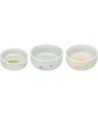 Trixie - Voerbak / Waterbak Keramiek Spotlight Konijn Assorti, 11cm 4st