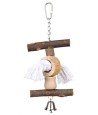 Trixie Speelgoed Schorshout En Touw Met Bel 20 CM