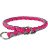 Trixie Halsband Hond Cavo Half-Slip Fuchsia / Grafiet Grijs 30-36X1,2 CM