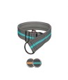 Trixie Halsband Hond Fusion Half-Slip Grafiet Grijs / Oceaan Blauw 48-58X5 CM