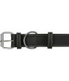Trixie Halsband Hond Rustic Vetleer Heartbeat Zwart 47-55X4 CM