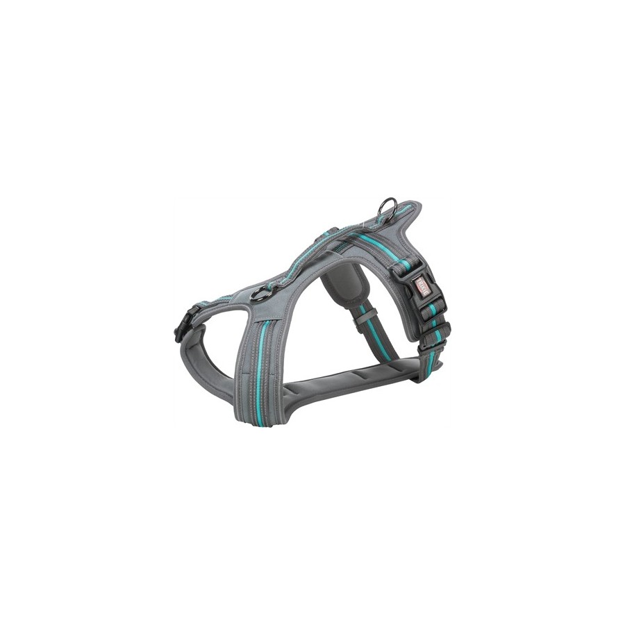 Trixie Hondentuig Fusion Touring Grafiet Grijs / Oceaan Blauw 72-89X3 CM