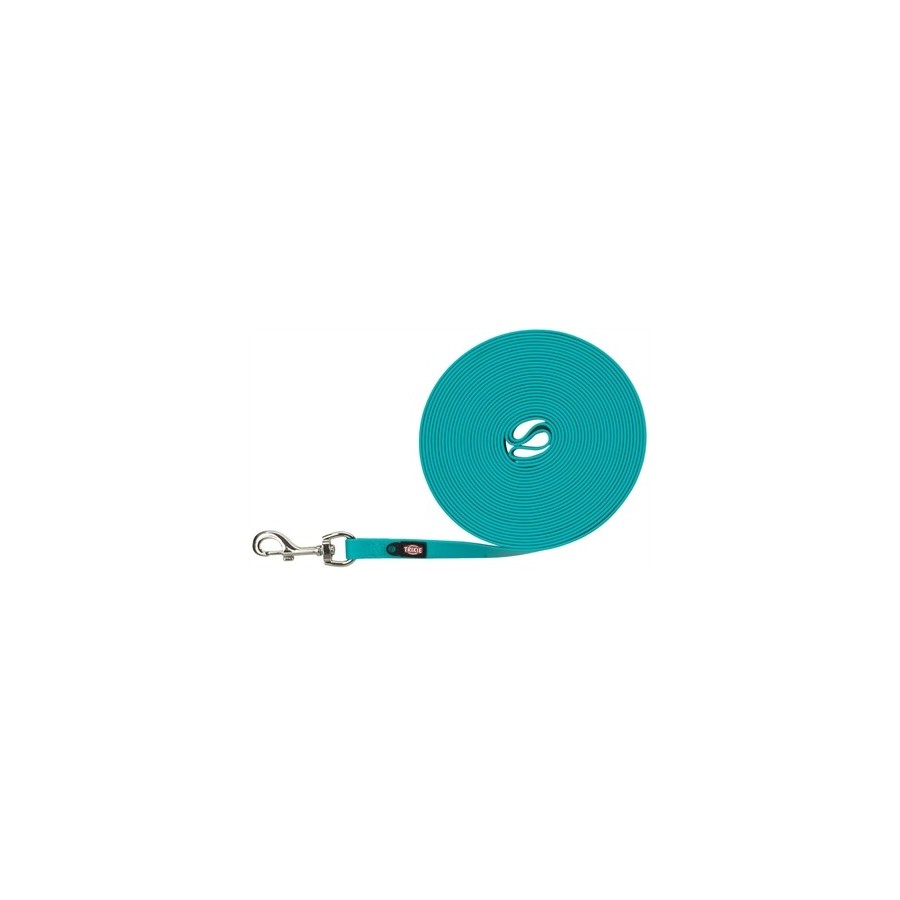 Trixie - Hondenriem Easy Life Sleeplijn Oceaan Blauw / Turquoise, 10m x 1,7cm