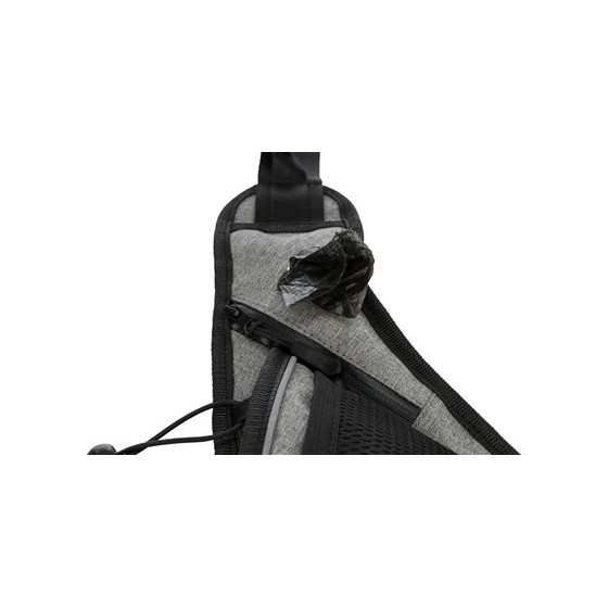 Trixie Joggingriem Met Lijn Grijs / Zwart 115-150X2 CM / 70-130X23 CM
