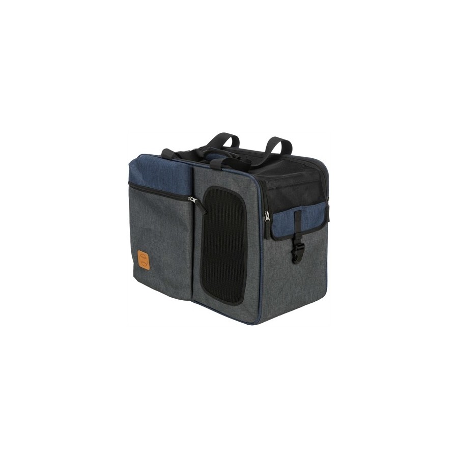 Trixie - Hondentas Rugzak Tara 2 In 1 Grijs / Blauw, 50x25x38cm