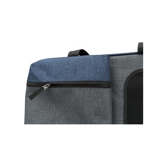 Trixie - Hondentas Rugzak Tara 2 In 1 Grijs / Blauw, 50x25x38cm
