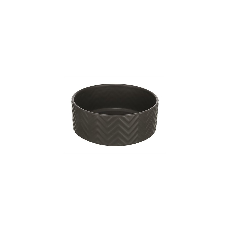 Trixie Voerbak / Drinkbak Wave Keramiek Grijs 20 CM 1,6 LTR