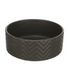 Trixie Voerbak / Drinkbak Wave Keramiek Grijs 20 CM 1,6 LTR