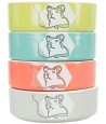 Trixie - Voerbak / Waterbak Keramiek Strip Cavia Assorti, 11cm 4st