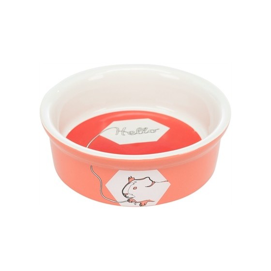Trixie - Voerbak / Waterbak Keramiek Strip Cavia Assorti, 11cm 4st