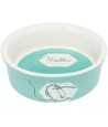 Trixie - Voerbak / Waterbak Keramiek Strip Konijn Assorti, 11cm 4st