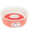 Trixie Voerbak / Waterbak Keramiek Strip Konijn Assorti 11 CM 4ST