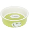 Trixie - Voerbak / Waterbak Keramiek Strip Konijn Assorti, 11cm 4st