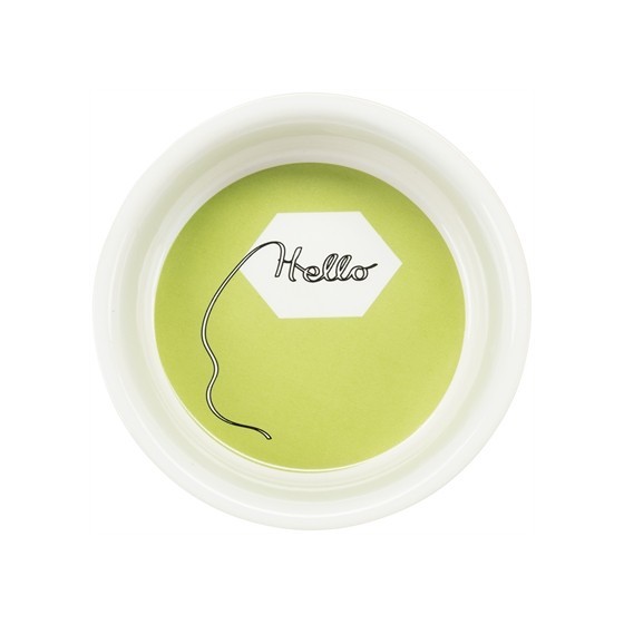 Trixie - Voerbak / Waterbak Keramiek Strip Konijn Assorti, 11cm 4st