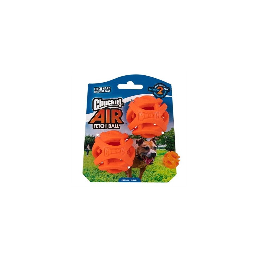 Chuckit Breathe Right Fetch Bal Oranje MEDIUM 2 ST