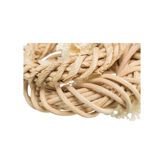 Trixie Luffaring Met Rotan-En Maïsblad Ring Naturel 13X13 CM