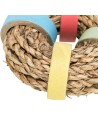 Trixie Zeegras Ring Met Papieren Ringen Naturel 8X8 CM
